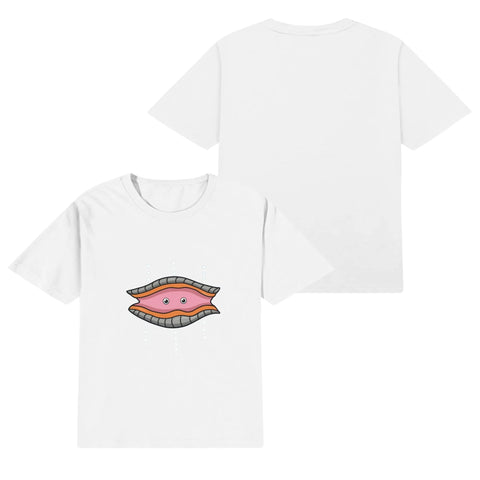 Mr.Shit Kids Cotton T-Shirt - Clam 22 $