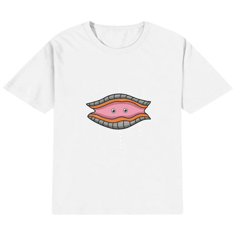 Mr.Shit Kids Cotton T-Shirt - Clam 22 $