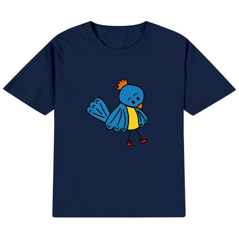 Mr.Shit Kids Cotton T-Shirt - Blue Bird Best Selling Products 22 $