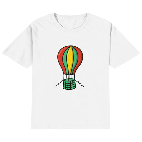 Mr.Shit Kids Cotton T-Shirt - Hot Air Balloon 22 $