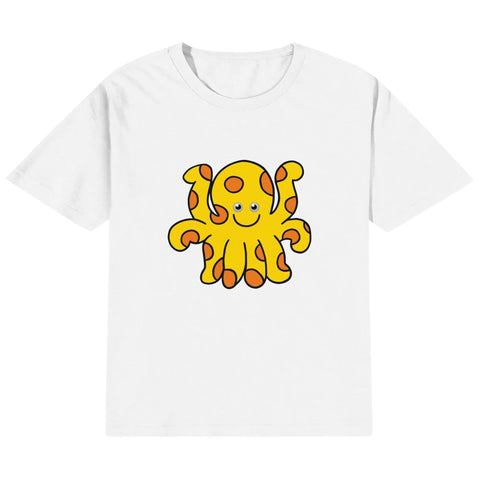 Mr.Shit Kids Cotton T-Shirt - Octopus 22 $