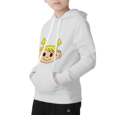 Mr.Shit Kids Velvet Lined Hoodie Light Grey - Lemon Head Best Selling Products 30 $