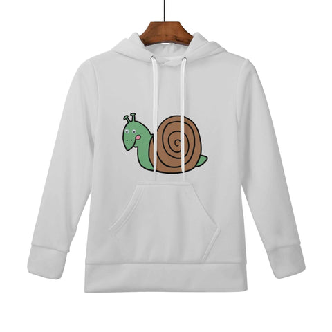 Mr.Shit Kids Velvet Lined Hoodie Light Grey - Snail 30 $