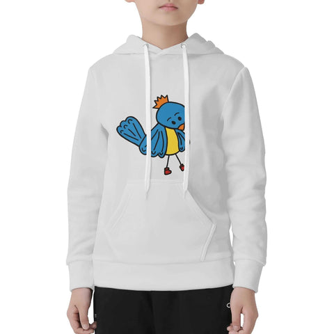 Mr.Shit Kids Velvet Lined Hoodie Light Grey - Blue Bird Best Selling Products 30 $