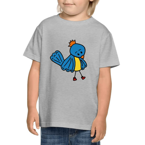 Kids Cotton T-Shirt - Blue Bird - Mr.Shit