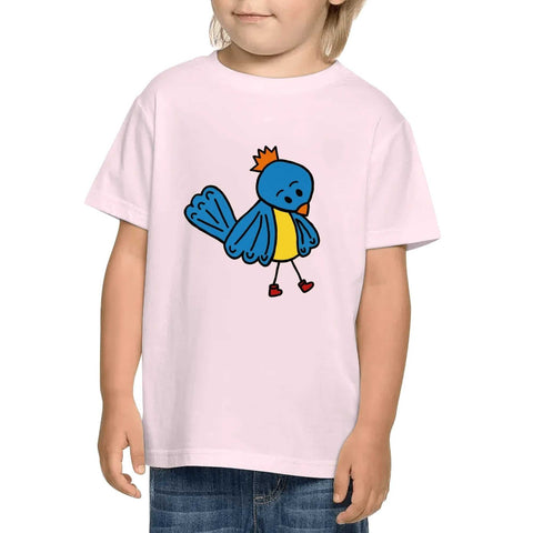 Kids Cotton T-Shirt - Blue Bird - Mr.Shit