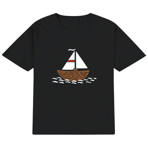 Kids Cotton T-Shirt - Boat - Mr.Shit