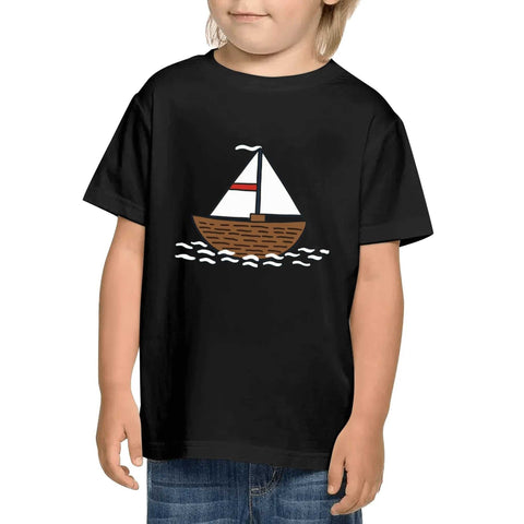 Kids Cotton T-Shirt - Boat - Mr.Shit