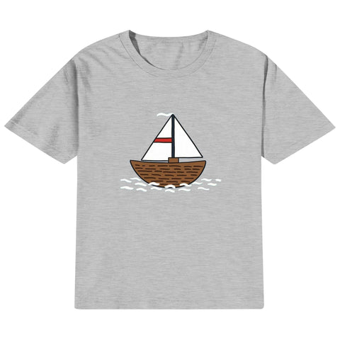 Kids Cotton T-Shirt - Boat - Mr.Shit
