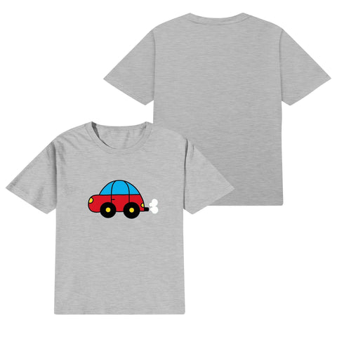Kids Cotton T-Shirt - Car - Mr.Shit