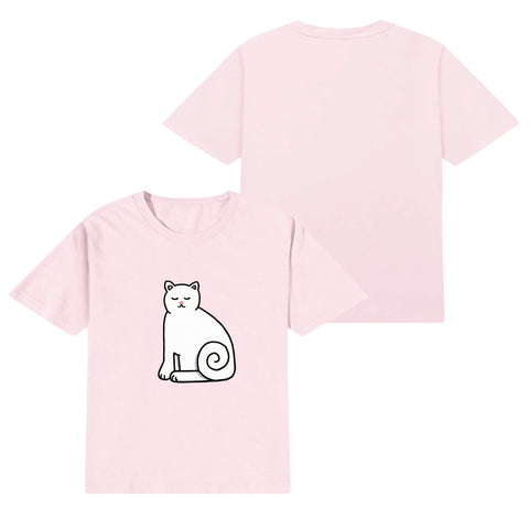 Kids Cotton T-Shirt - Cat - Mr.Shit