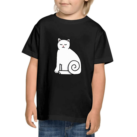 Kids Cotton T-Shirt - Cat - Mr.Shit