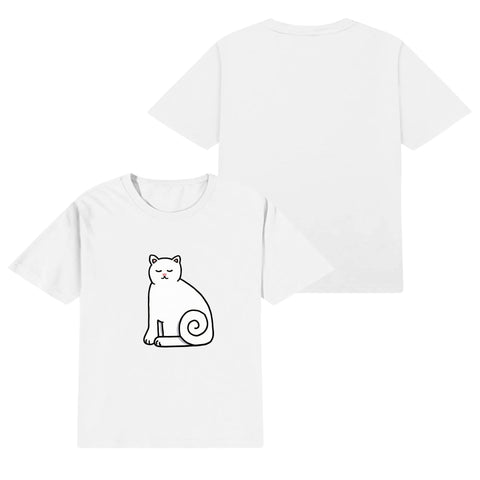 Kids Cotton T-Shirt - Cat - Mr.Shit