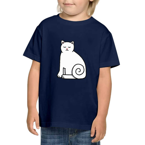 Kids Cotton T-Shirt - Cat - Mr.Shit
