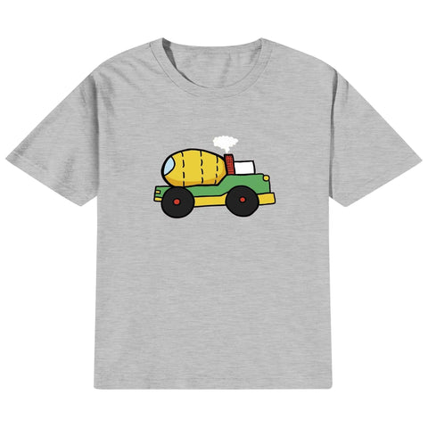 Kids Cotton T-Shirt - Cement Truck - Mr.Shit