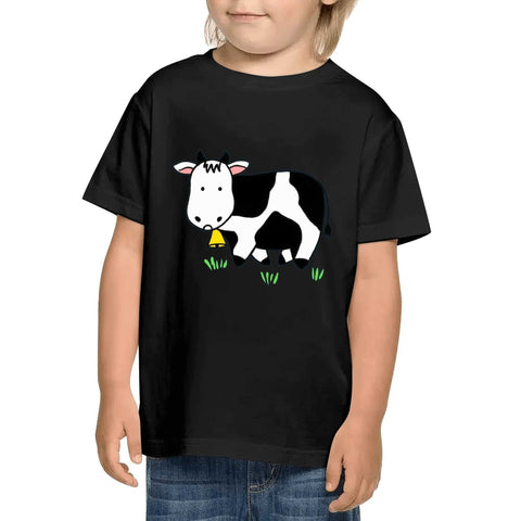 Kids Cotton T-Shirt - Cow - Mr.Shit
