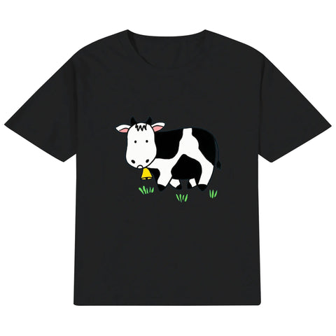 Kids Cotton T-Shirt - Cow - Mr.Shit