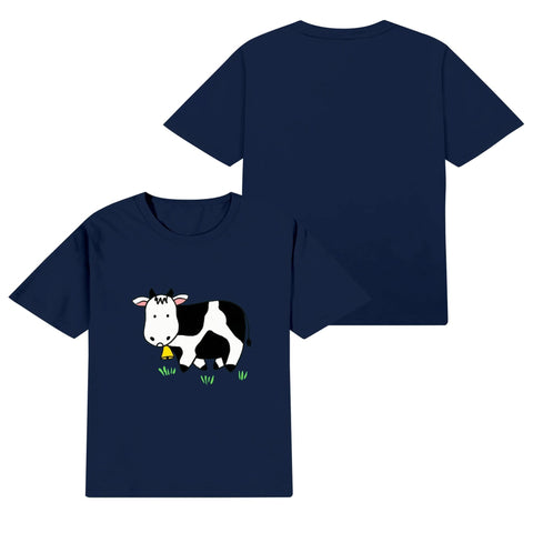 Kids Cotton T-Shirt - Cow - Mr.Shit
