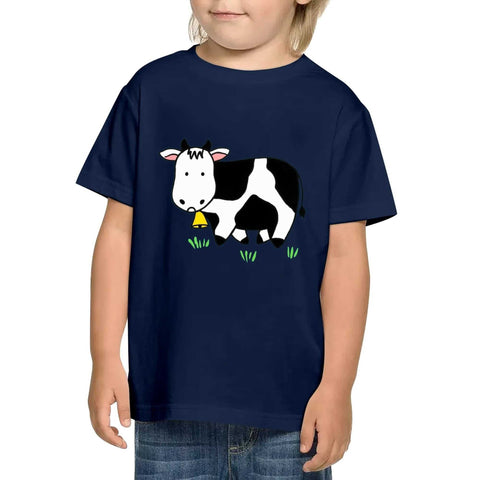 Kids Cotton T-Shirt - Cow - Mr.Shit
