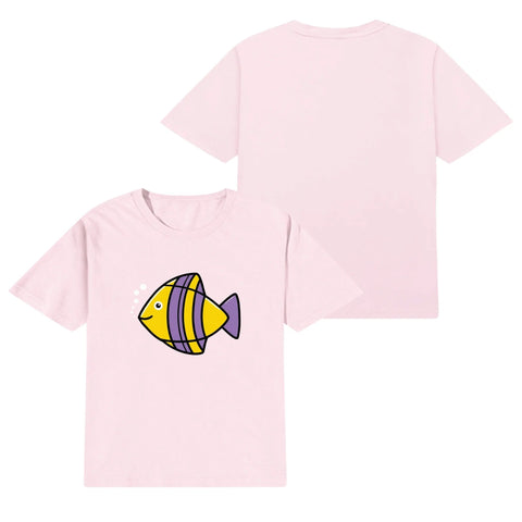 Kids Cotton T-Shirt - Fish - Mr.Shit