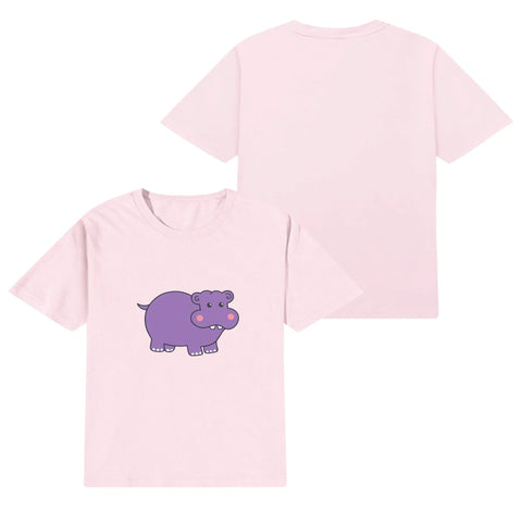 Kids Cotton T-Shirt - Hippo - Mr.Shit