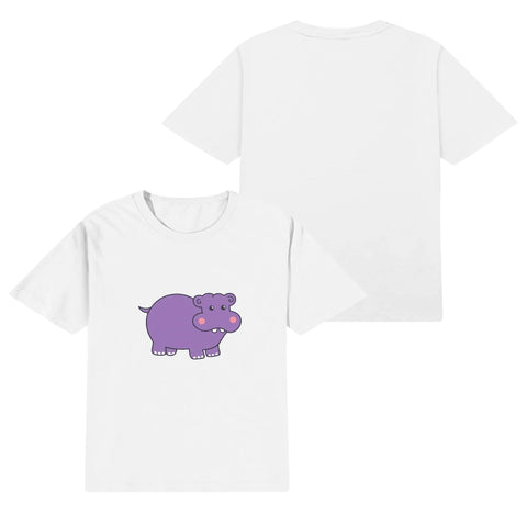 Kids Cotton T-Shirt - Hippo - Mr.Shit
