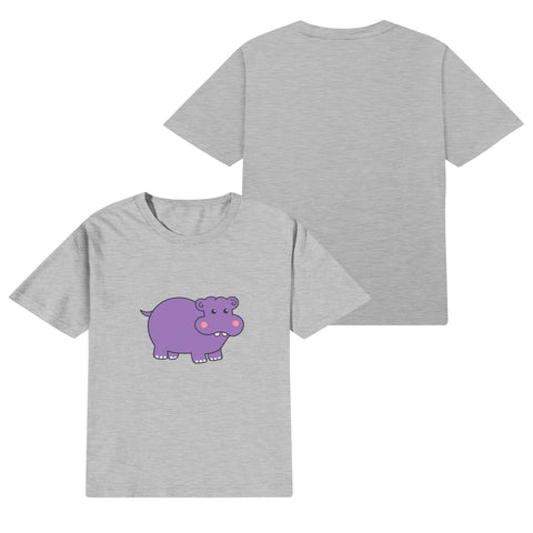 Kids Cotton T-Shirt - Hippo - Mr.Shit