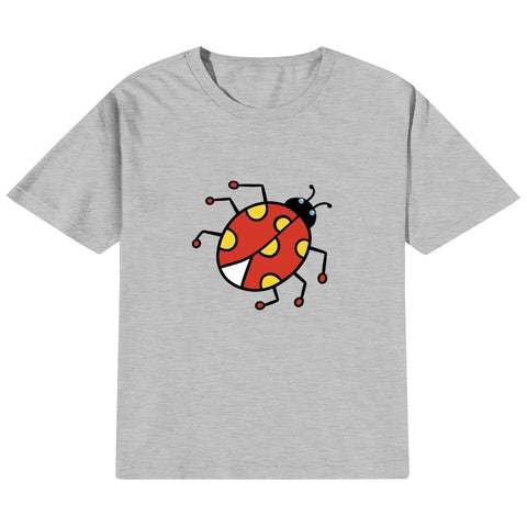 Kids Cotton T-Shirt - Lady Beetle - Mr.Shit