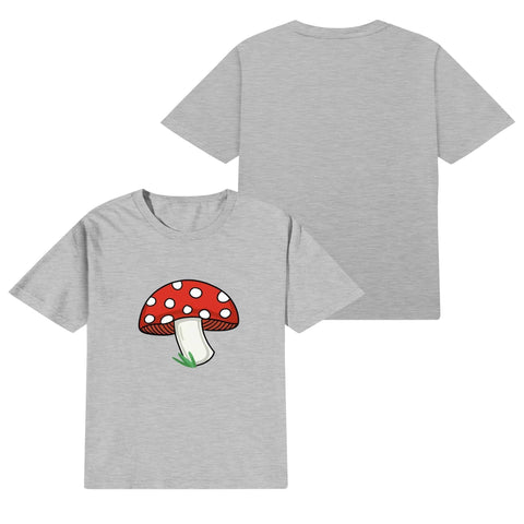 Kids Cotton T-Shirt - Mushroom - Mr.Shit