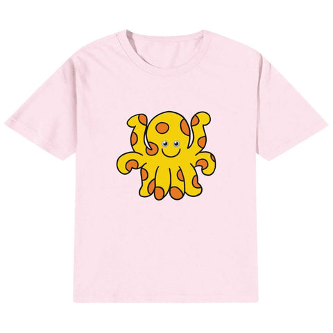 Kids Cotton T-Shirt - Octopus - Mr.Shit