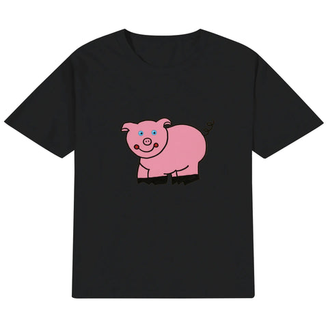 Kids Cotton T-Shirt - Piggy - Mr.Shit
