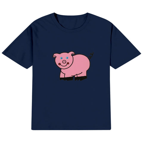 Kids Cotton T-Shirt - Piggy - Mr.Shit