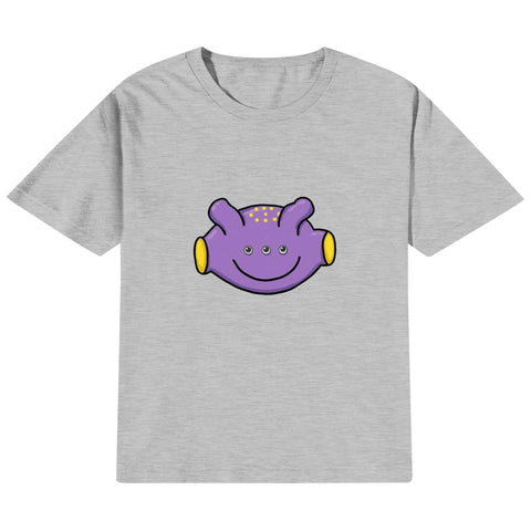 Kids Cotton T-Shirt - Purple Alien - Mr.Shit
