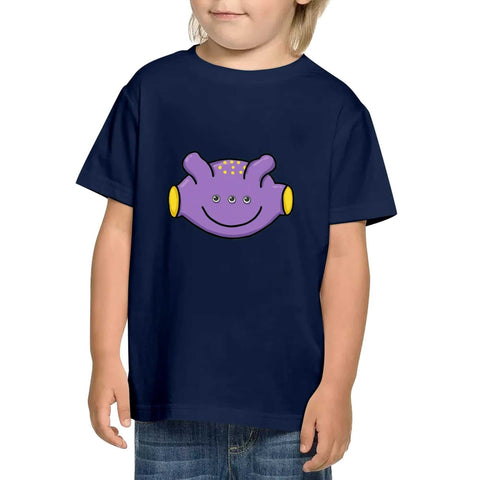 Kids Cotton T-Shirt - Purple Alien - Mr.Shit