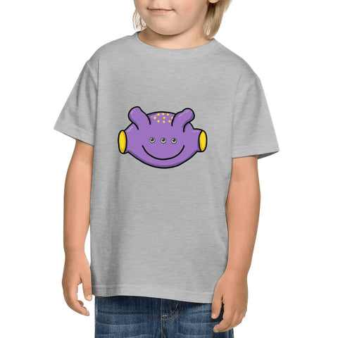 Kids Cotton T-Shirt - Purple Alien - Mr.Shit
