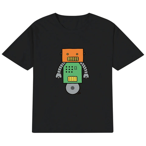 Kids Cotton T-Shirt - Robot 2 - Mr.Shit