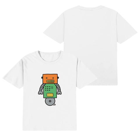 Kids Cotton T-Shirt - Robot 2 - Mr.Shit