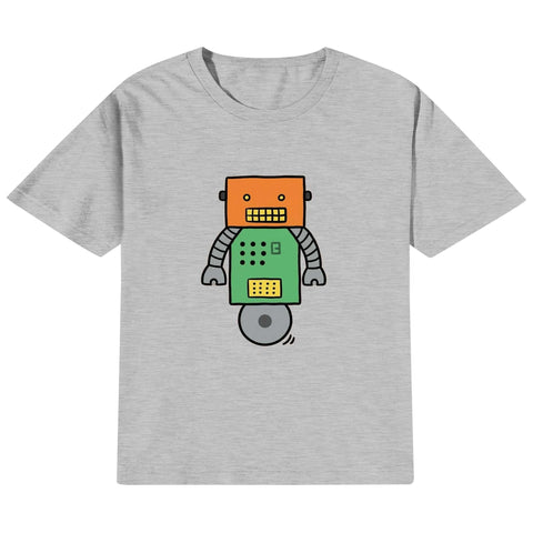 Kids Cotton T-Shirt - Robot 2 - Mr.Shit