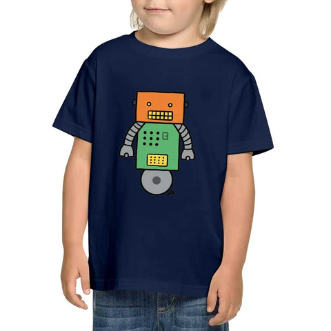 Kids Cotton T-Shirt - Robot 2 - Mr.Shit