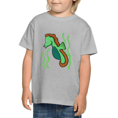 Kids Cotton T-Shirt - Sea Horse - Mr.Shit