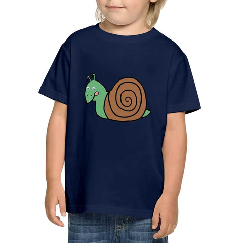 Kids Cotton T-Shirt - Snail - Mr.Shit