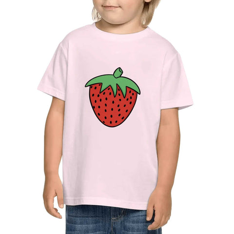 Kids Cotton T-Shirt - Strawberry - Mr.Shit
