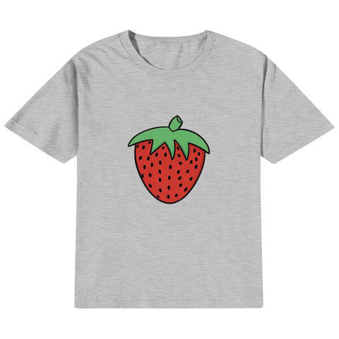 Kids Cotton T-Shirt - Strawberry - Mr.Shit