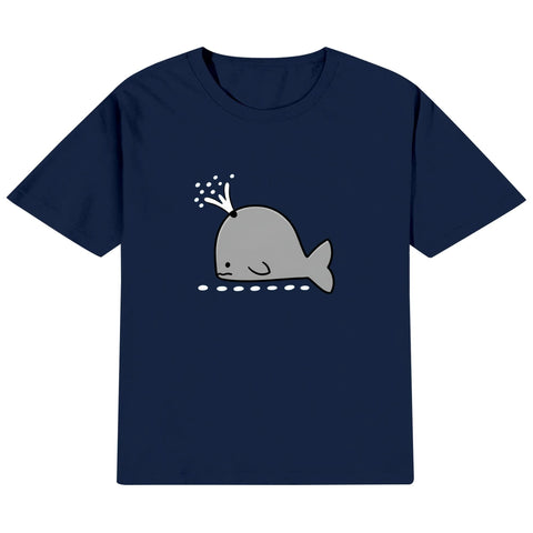Kids Cotton T-Shirt - Whale - Mr.Shit