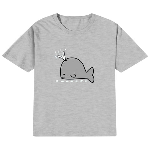 Kids Cotton T-Shirt - Whale - Mr.Shit
