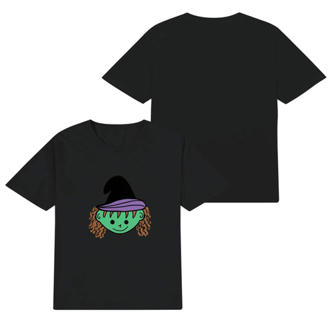 Kids Cotton T-Shirt - Witch - Mr.Shit