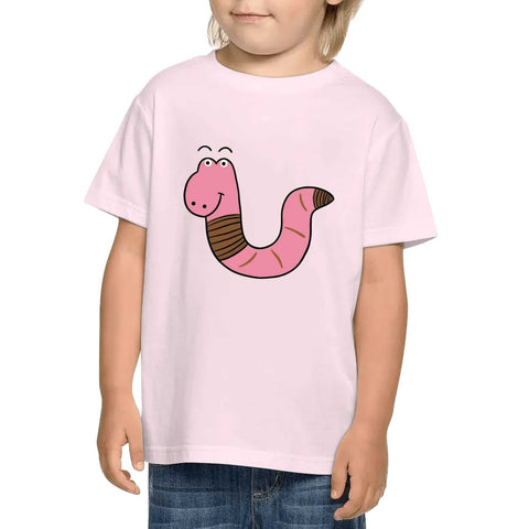 Kids Cotton T-Shirt - Worm - Mr.Shit