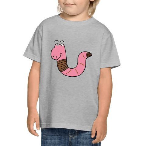 Kids Cotton T-Shirt - Worm - Mr.Shit