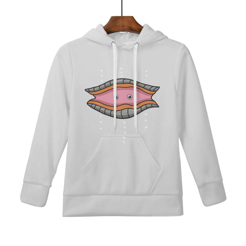 Kids Velvet Lined Hoodie Light Grey - Clam - Mr.Shit
