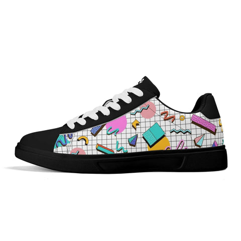 Mr.Shit Leather Skateboard Shoes - 90s Pattern 4 Shoes & Footwear 63 $